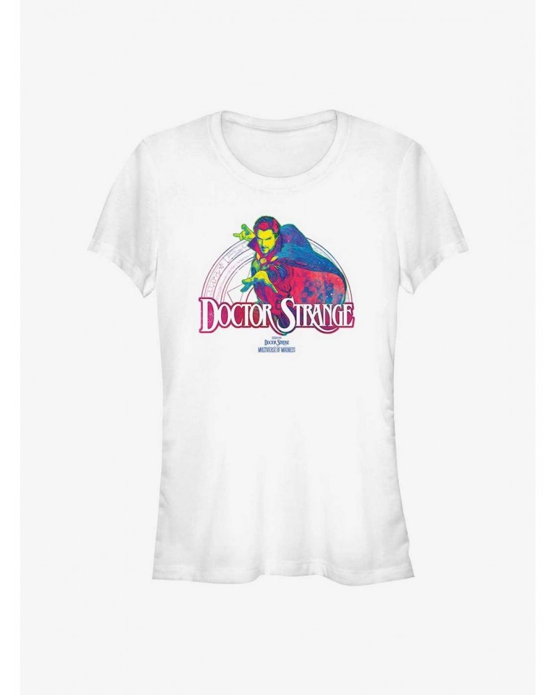 Marvel Doctor Strange In The Multiverse Of Madness Neon Girls T-Shirt $6.97 T-Shirts