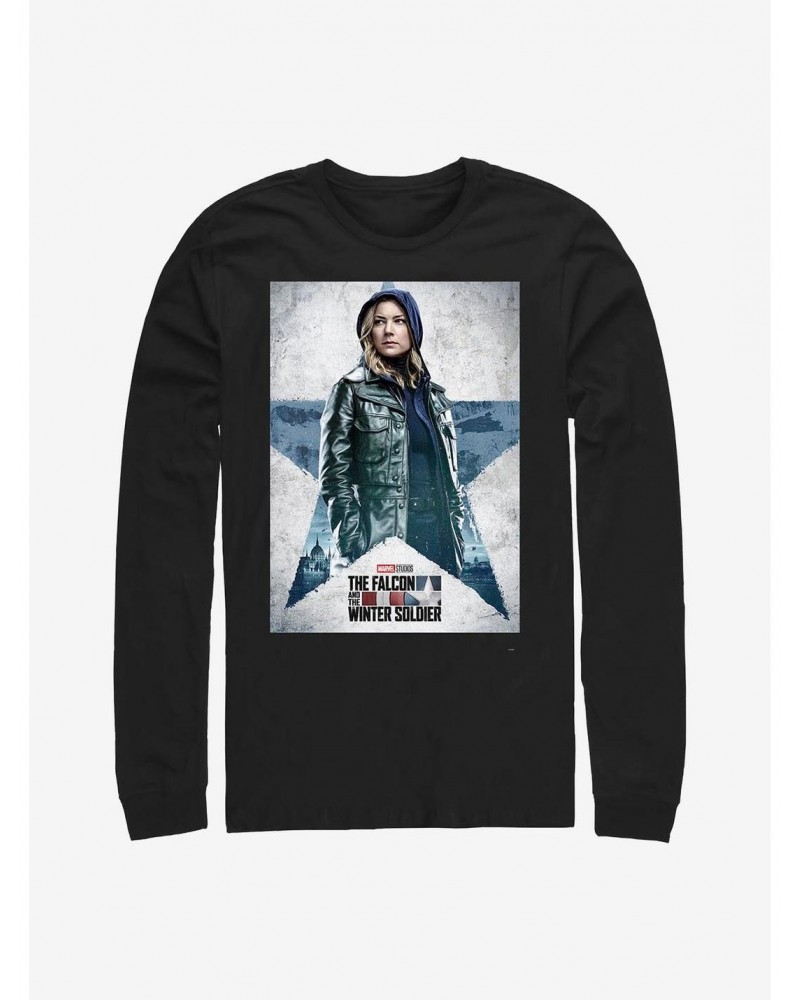 Marvel The Falcon And The Winter Soldier Carter Poster Long-Sleeve T-Shirt $9.74 T-Shirts