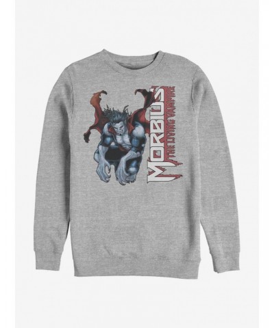 Marvel Morbius Hero Shot Crew Sweatshirt $9.15 Sweatshirts