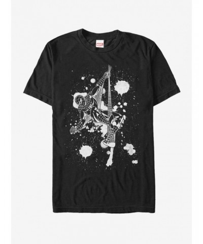 Marvel Spider-Man Paint Splatter Art T-Shirt $9.56 T-Shirts