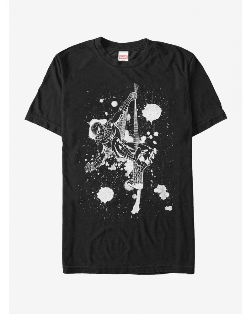 Marvel Spider-Man Paint Splatter Art T-Shirt $9.56 T-Shirts