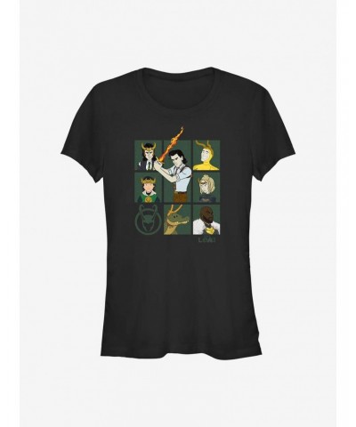 Marvel Loki Cartoon Loki's Girls T-Shirt $9.96 T-Shirts