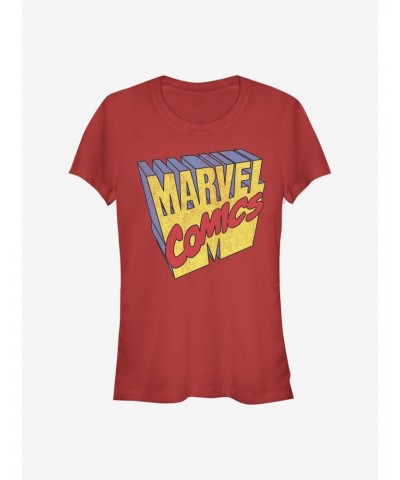 Marvel Comics 3D Logo Girls T-Shirt $8.76 T-Shirts