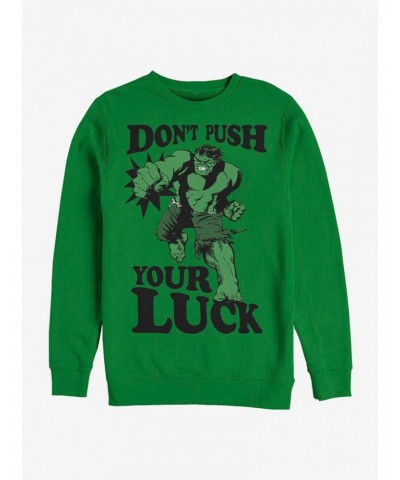 Marvel Hulk Push The Luck Sweatshirt $12.10 Sweatshirts