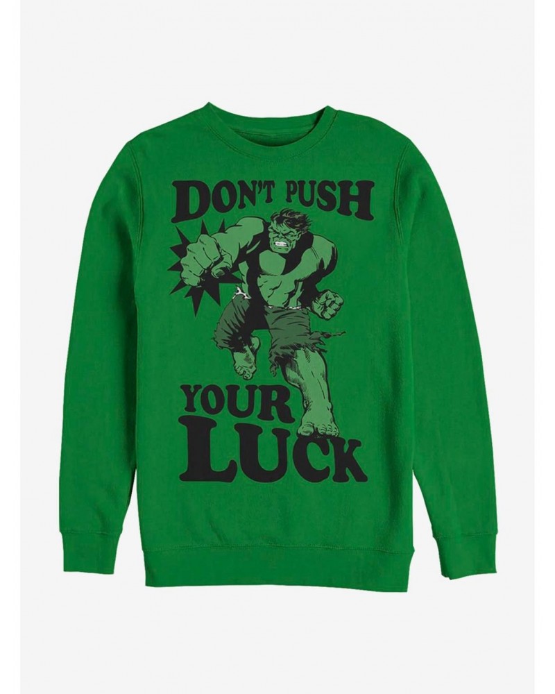 Marvel Hulk Push The Luck Sweatshirt $12.10 Sweatshirts