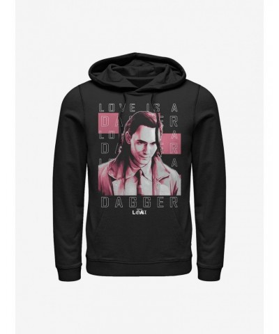 Marvel Loki Love Is A Dagger Hoodie $16.52 Hoodies