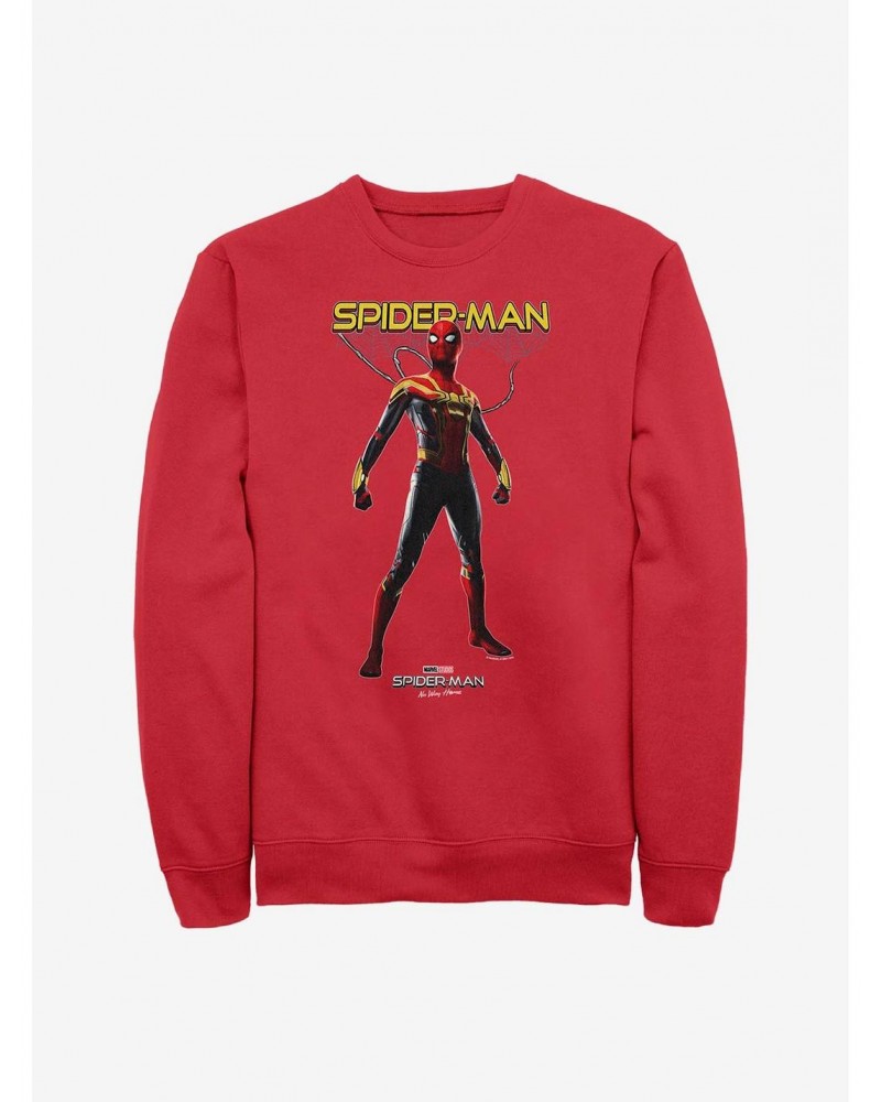 Marvel Spider-Man: No Way Home Spiderweb Hero Crew Sweatshirt $10.33 Sweatshirts