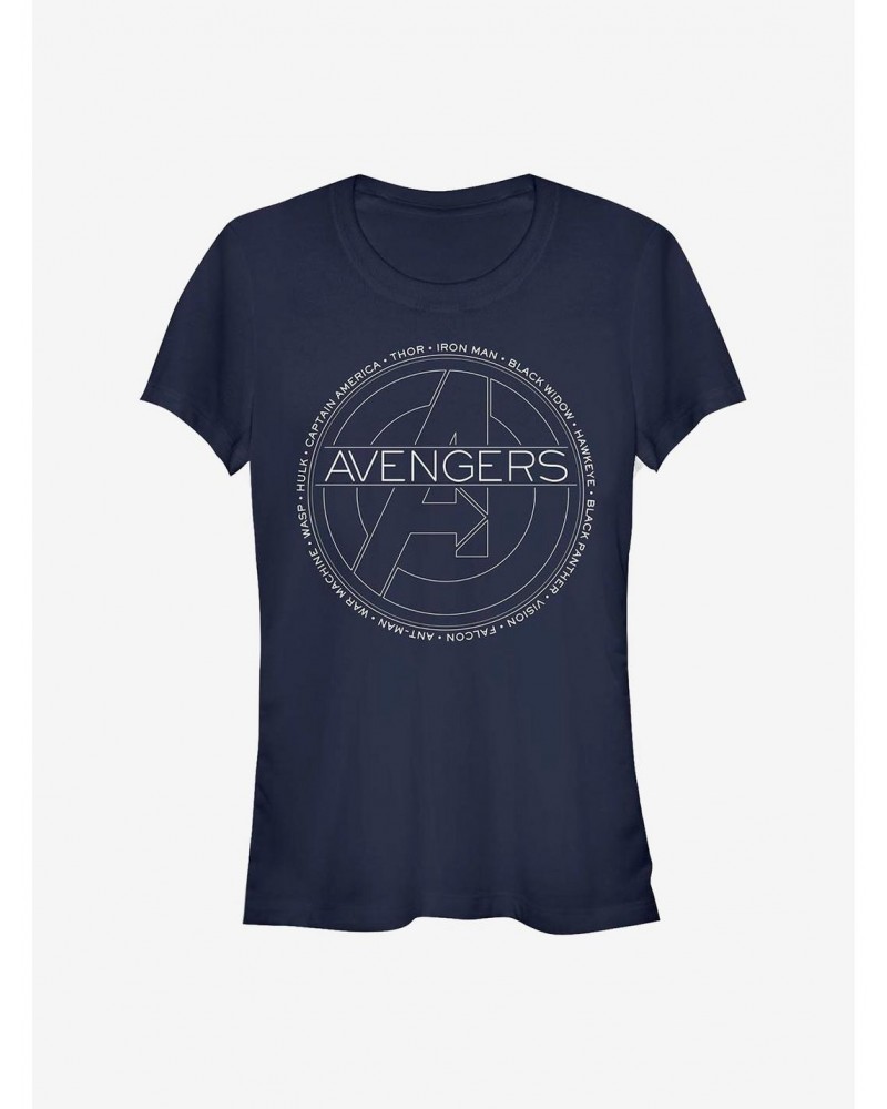 Marvel Avengers Names Girls T-Shirt $9.16 T-Shirts