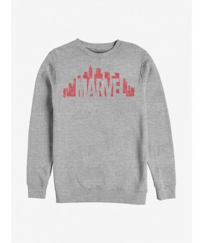 Marvel Skyline Logo Sweatshirt $10.92 Sweatshirts