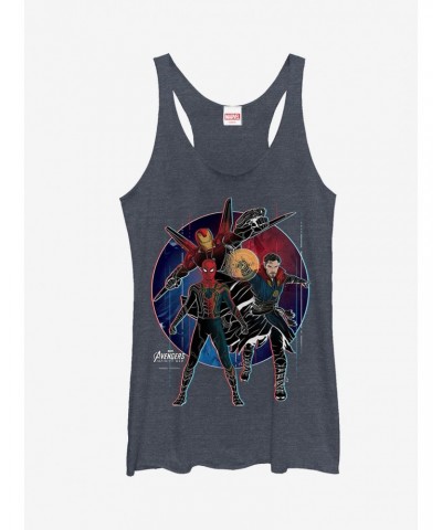 Marvel Avengers: Infinity War Spider-Man Circle Girls Tanks $7.46 Tanks