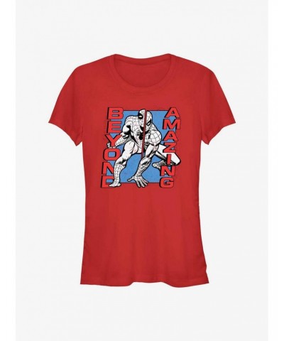 Marvel Spider-Man 60th Anniversary Beyond Amazing Girls T-Shirt $8.57 T-Shirts