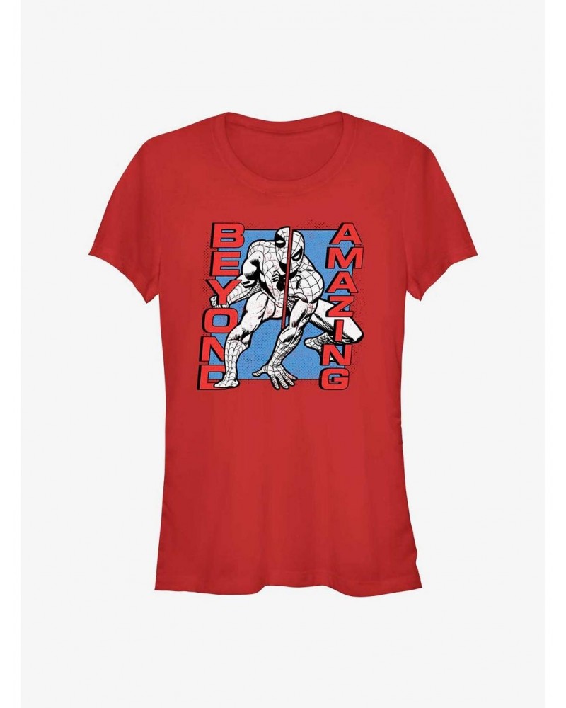 Marvel Spider-Man 60th Anniversary Beyond Amazing Girls T-Shirt $8.57 T-Shirts