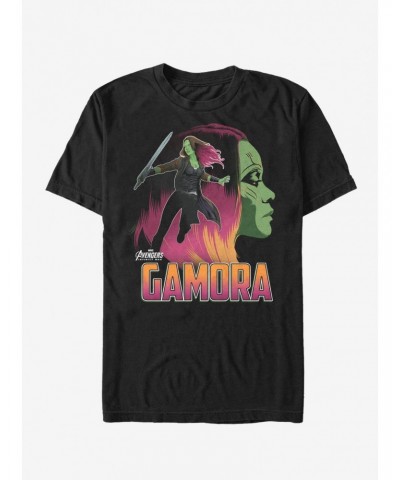 Marvel Avengers: Infinity War Gamora Portrait T-Shirt $8.22 T-Shirts