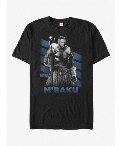 Marvel Black Panther Mbaku Stripes T-Shirt $8.03 T-Shirts