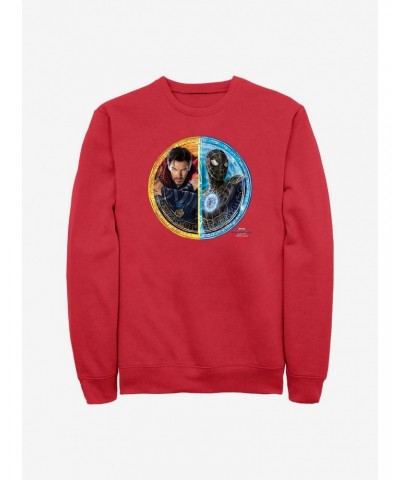 Marvel Spider-Man: No Way Home Spidey Doctor Strange Circle Crew Sweatshirt $13.28 Sweatshirts