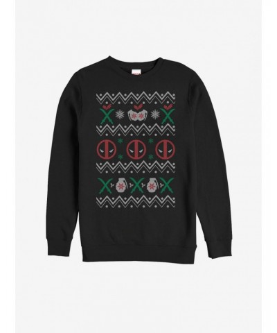 Marvel Deadpool Ugly Christmas Sweater Sweatshirt $10.63 Sweatshirts