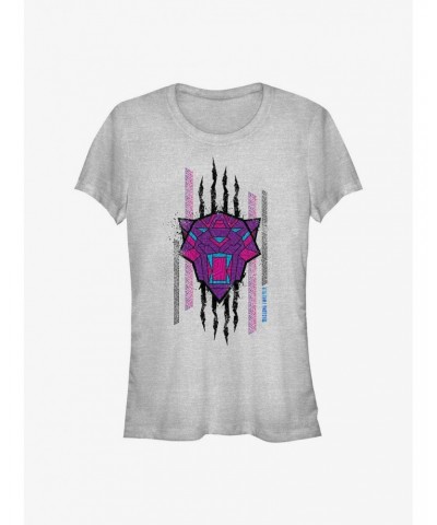 Marvel Black Panther: Wakanda Forever Panther Scratch Girls T-Shirt $8.17 T-Shirts