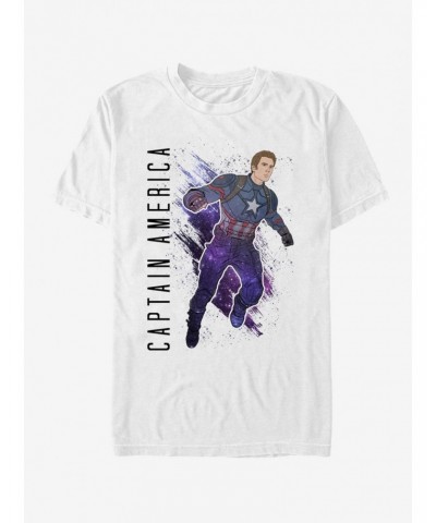 Marvel Avengers Endgame Captain America Painted T-Shirt $6.88 T-Shirts