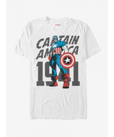 Marvel Captain America History T-Shirt $8.22 T-Shirts