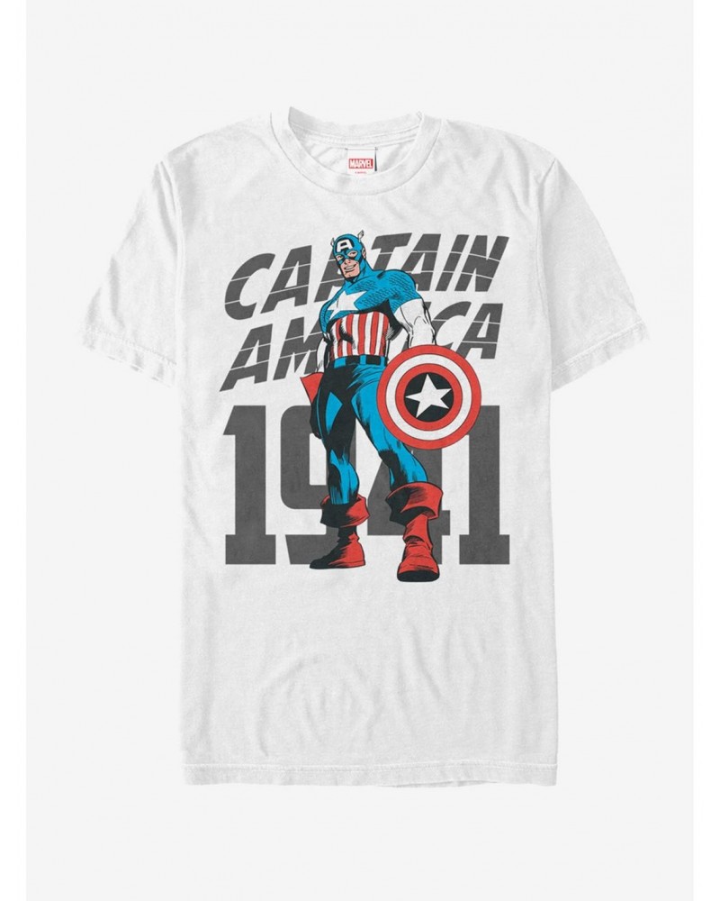 Marvel Captain America History T-Shirt $8.22 T-Shirts