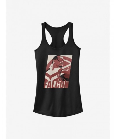 Marvel The Falcon And The Winter Soldier Falcon Poster Girls Tank $9.96 Tanks