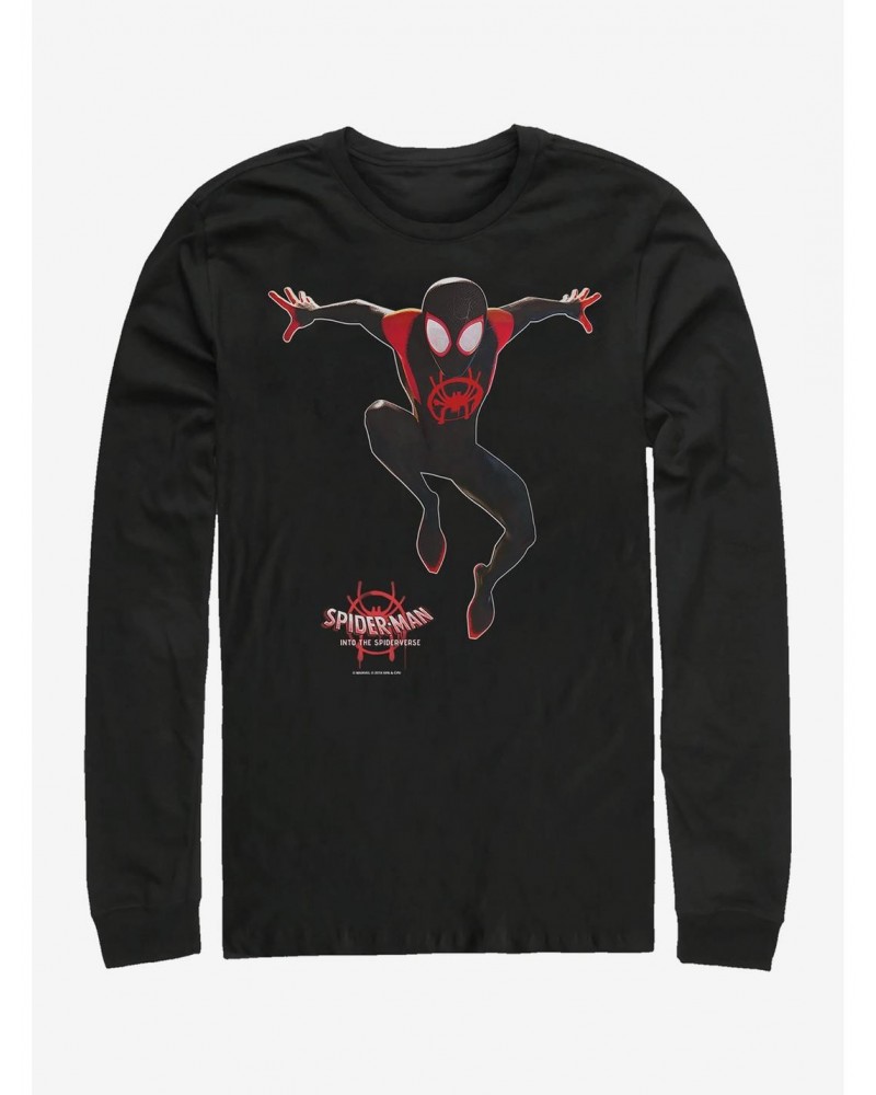 Marvel Spider-Man Miles Universe Long-Sleeve T-Shirt $12.63 T-Shirts