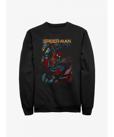 Marvel Spider-Man: No Way Home Slinging Cover Crew Sweatshirt $12.10 Sweatshirts