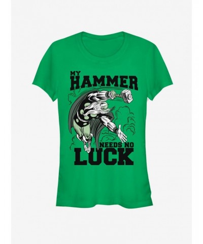 Marvel Thor Hammer Luck Girls T-Shirt $9.36 T-Shirts