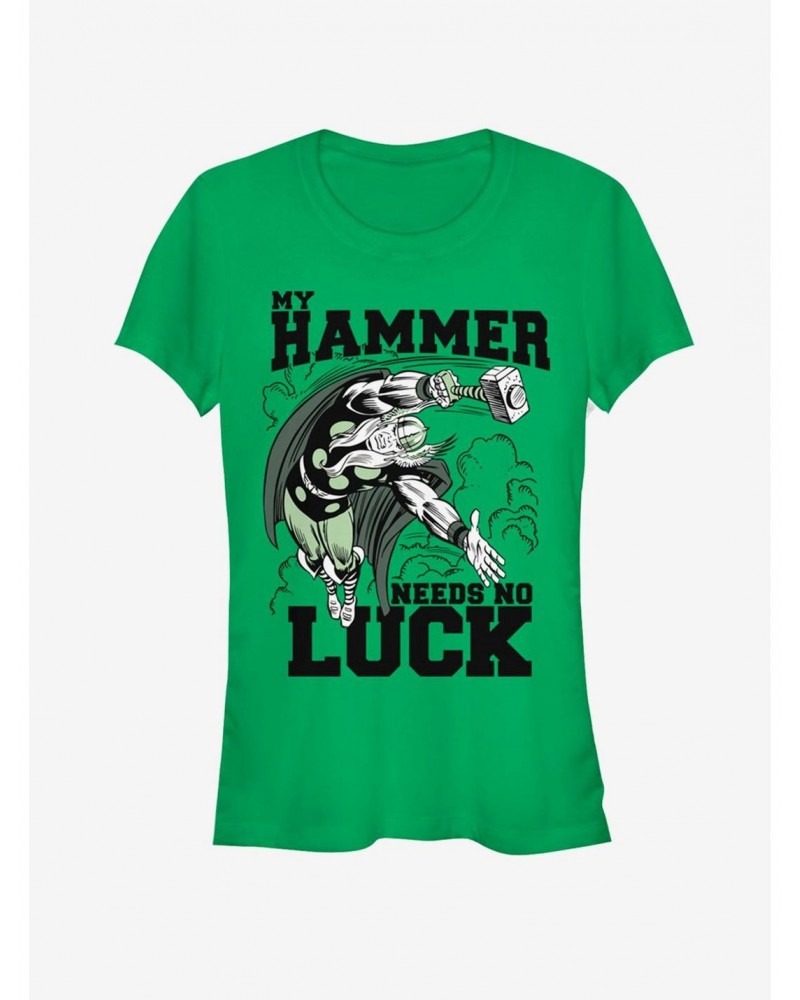 Marvel Thor Hammer Luck Girls T-Shirt $9.36 T-Shirts