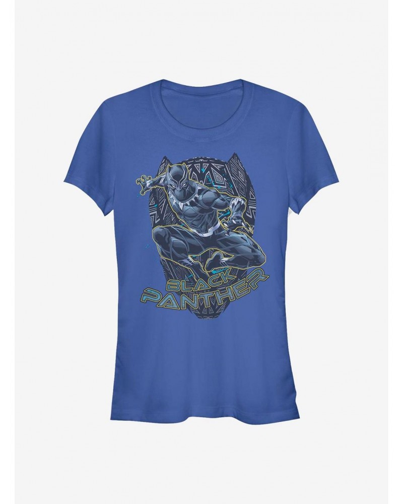 Marvel Black Panther Golden Panther Girls T-Shirt $7.37 T-Shirts