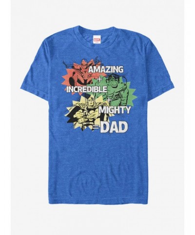 Marvel Father's Day Avengers Dad Qualities T-Shirt $6.50 T-Shirts