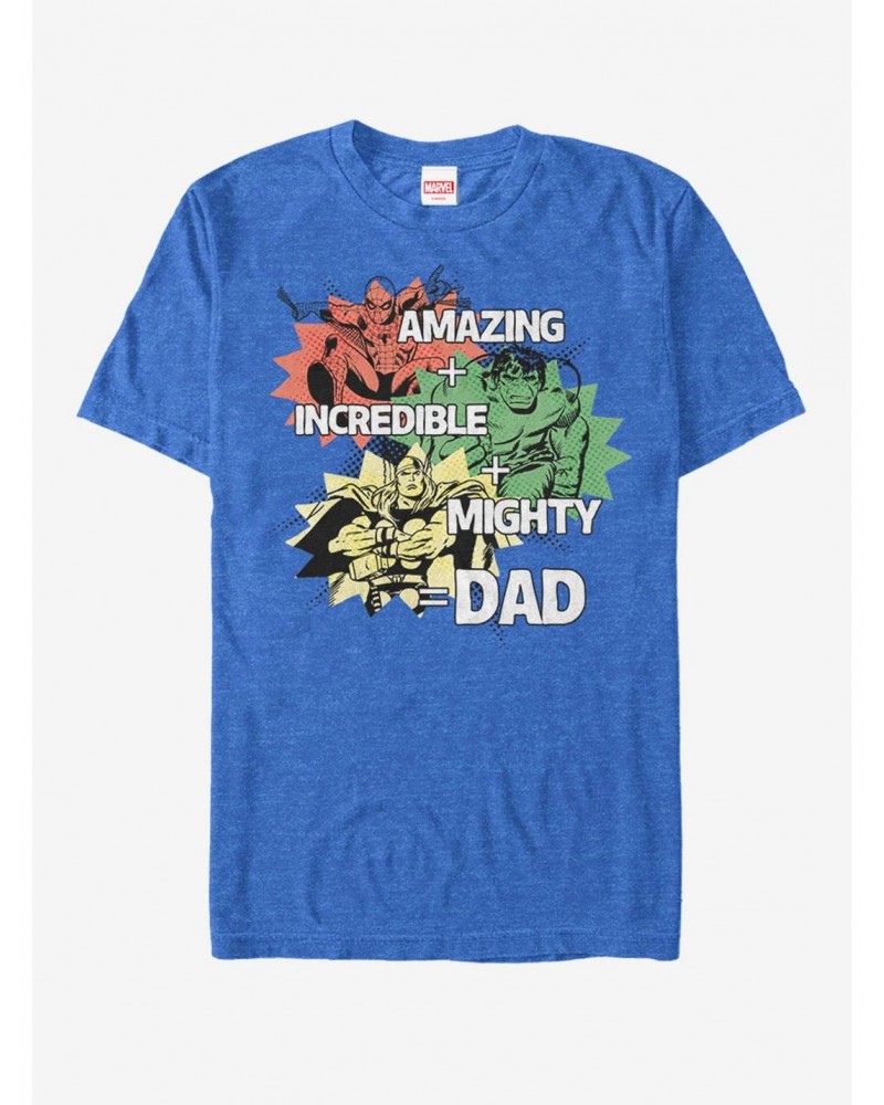 Marvel Father's Day Avengers Dad Qualities T-Shirt $6.50 T-Shirts