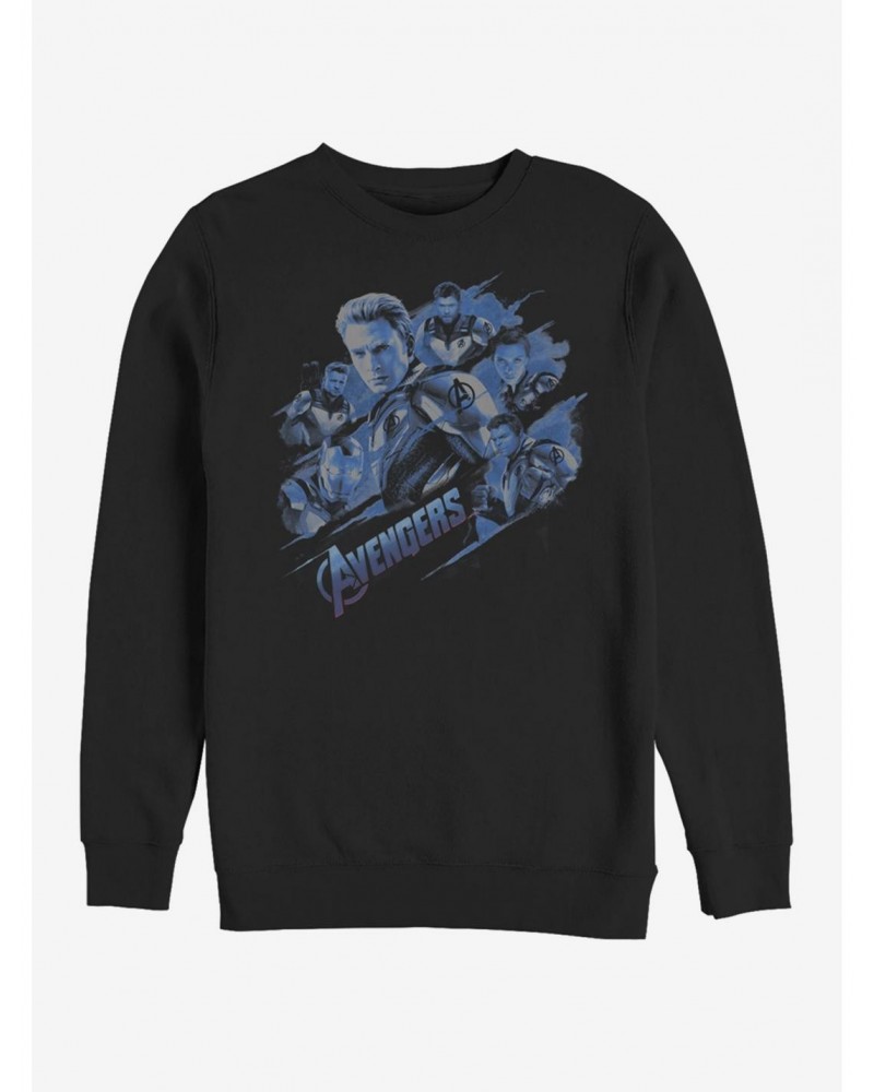 Marvel Avengers: Endgame Captain America Blue Shot Sweatshirt $12.40 Sweatshirts