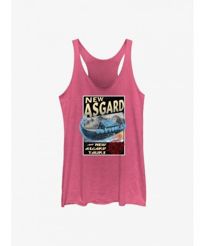 Marvel Thor: Love And Thunder New Asgard Destination Girl's Tank $9.90 Tanks