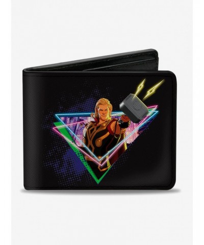 Marvel What If...? Party Thor Neon Hammer Bifold Wallet $10.45 Wallets