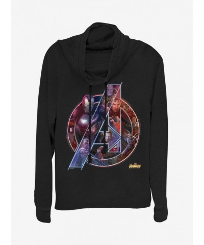 Marvel Avengers: Age of Ultron Team Neon Cowlneck Long-Sleeve Girls Top $16.52 Tops