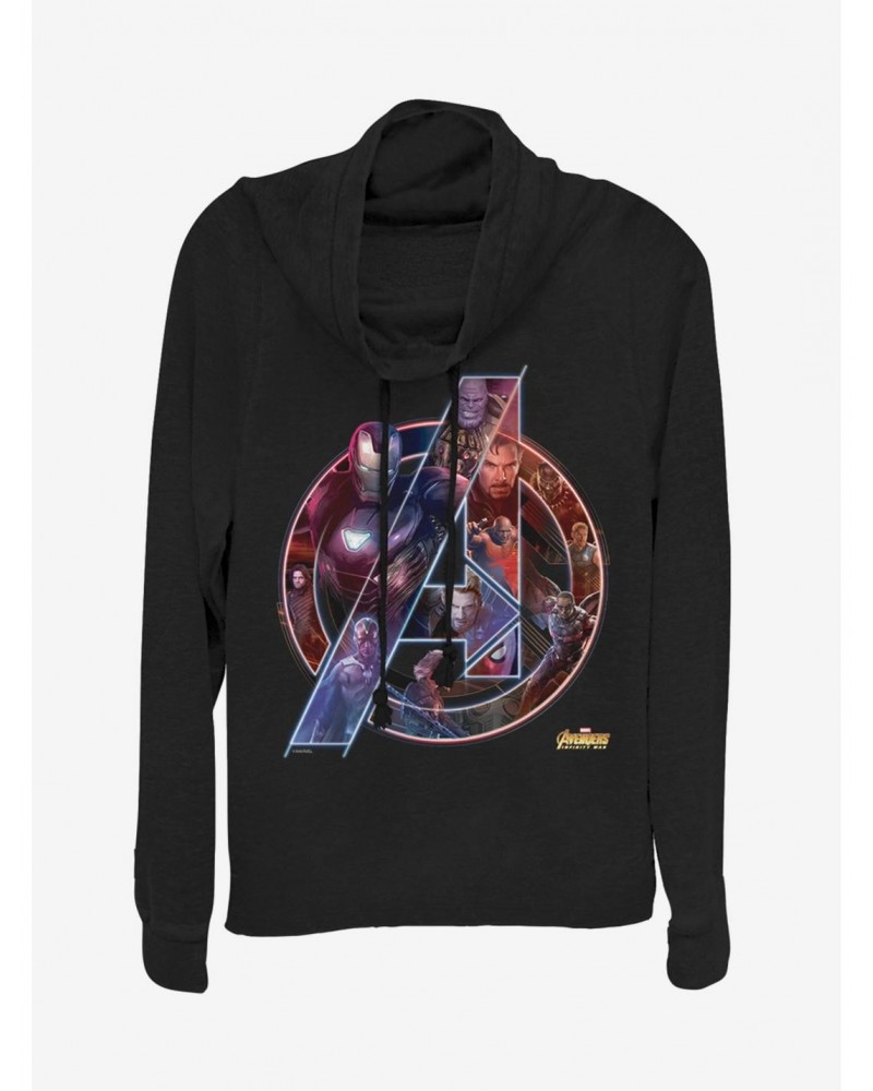 Marvel Avengers: Age of Ultron Team Neon Cowlneck Long-Sleeve Girls Top $16.52 Tops