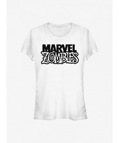 Marvel Zombies Zombies Of Marvel Logo Girls T-Shirt $6.18 T-Shirts