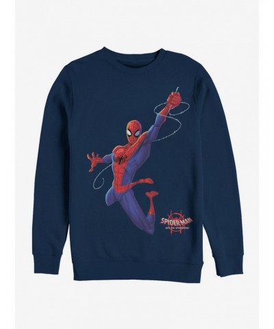 Marvel Spider-Man: Into The Spider-Verse Real Spider-Man Sweatshirt $12.10 Sweatshirts