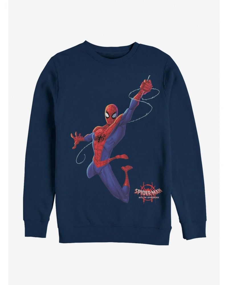 Marvel Spider-Man: Into The Spider-Verse Real Spider-Man Sweatshirt $12.10 Sweatshirts