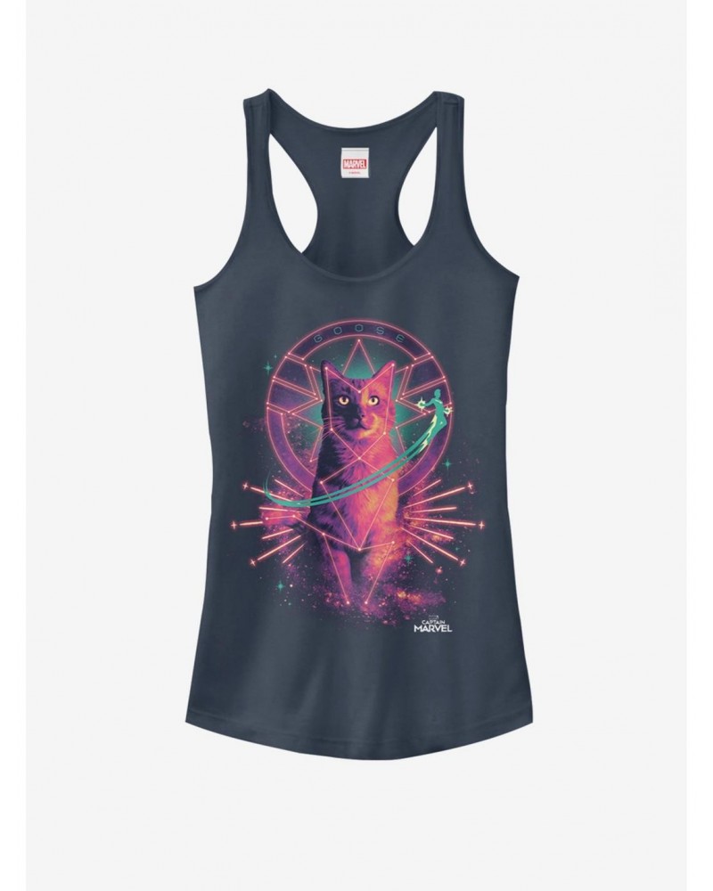 Marvel Captain Marvel Cat Goose Girls Tank $9.56 Tanks