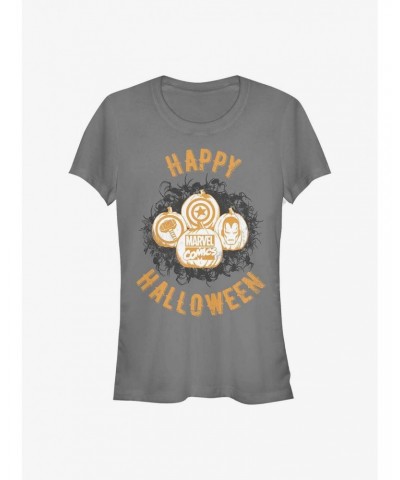 Marvel Avengers Marvel Pumpkins Girls T-Shirt $8.57 T-Shirts