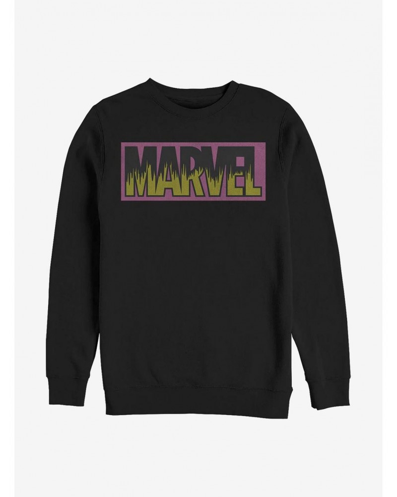 Marvel Neon Logo Sweatshirt $10.63 Sweatshirts