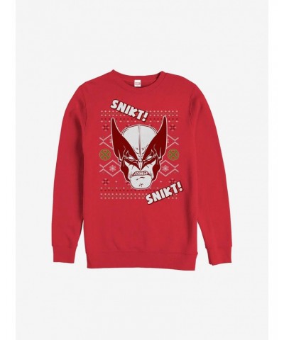 Marvel X-Men Wolverine Christmas Pattern Sweatshirt $12.10 Sweatshirts