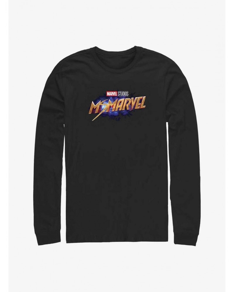 Marvel Ms. Marvel Logo Long-Sleeve T-Shirt $12.63 T-Shirts