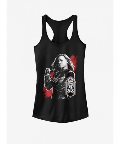 Marvel Avengers Captain Marvel Tag Girls Tank $6.57 Tanks