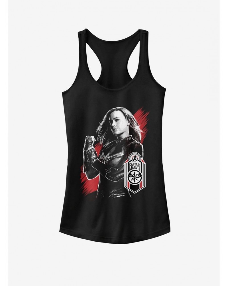 Marvel Avengers Captain Marvel Tag Girls Tank $6.57 Tanks