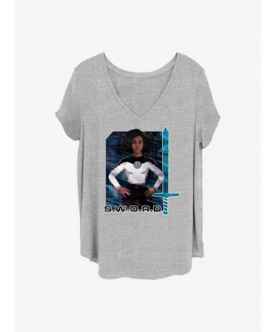 Marvel WandaVision Rambeau Glitch Girls T-Shirt Plus Size $7.63 T-Shirts