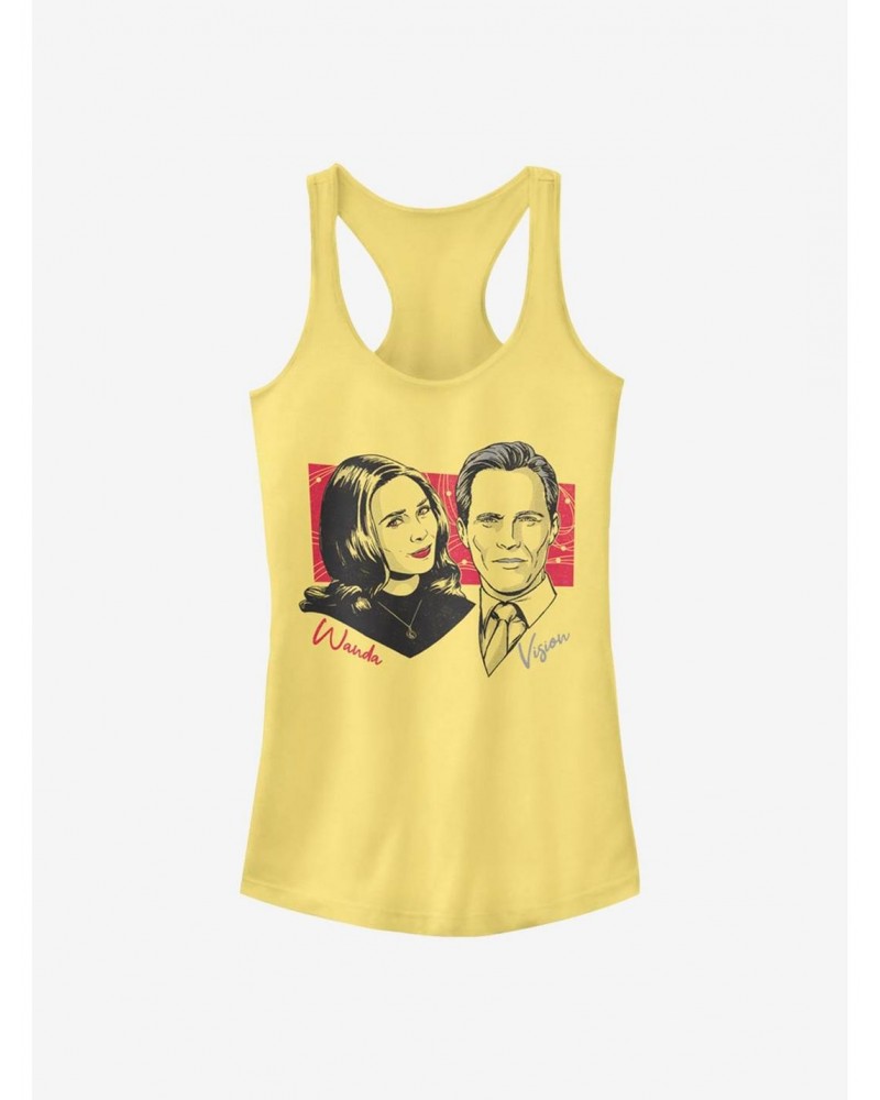 Marvel WandaVision Classic Couple Print Girls Tank $9.36 Tanks