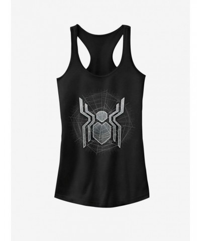 Marvel Spider-Man Far From Home Web Logo Girls Tank $7.77 Tanks